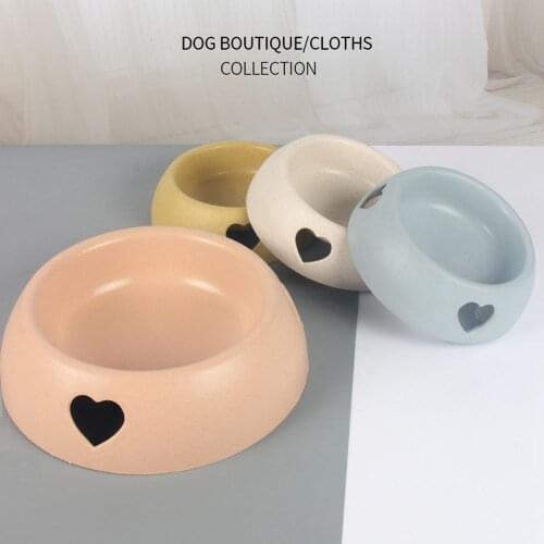 New Pet Product For Dog Cat Bowl with heart Anti-Skid Pet Dog Cat Food Water Bowl Pet Feeding Bowls Tool Pet Feed Supplies