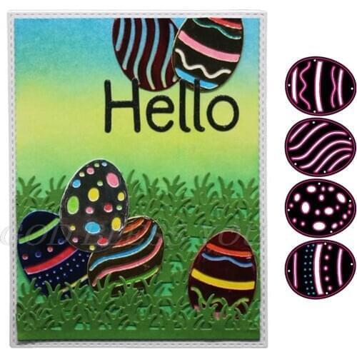 Easter bunny egg embossing die cutting set mold paper mold DIY handicrafts scrapbook book card decoration