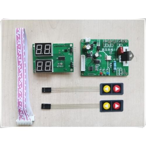 DIY spot welding machine control board touch key adjust time current single chip microcomputer control 100A thyristor