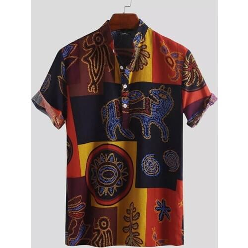 New Holiday Mens Shirts Short Sleeve Casual Hawaiian Tops Tees Summer Travel Holiday Beach Shirts Male Workout Streetwear 4XL