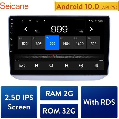 Seicane Android 10.0 IPS 2GB RAM 32GB ROM Car Radio Head Unit Player for 2008 2009 2010 2011 2012-2014 Skoda with Bluetooth GPS