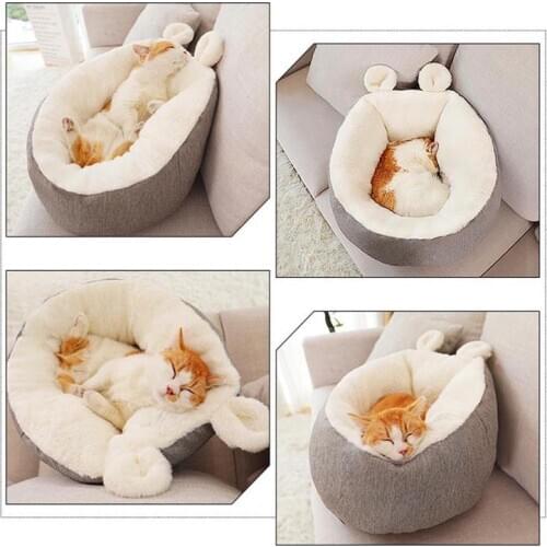 Removable Cat Bed House Kennel Nest Pet Nest Litter Dog Kennel Sofa House Cu Soft Material Sleeping Bag Pet Cushion Puppy Kennel