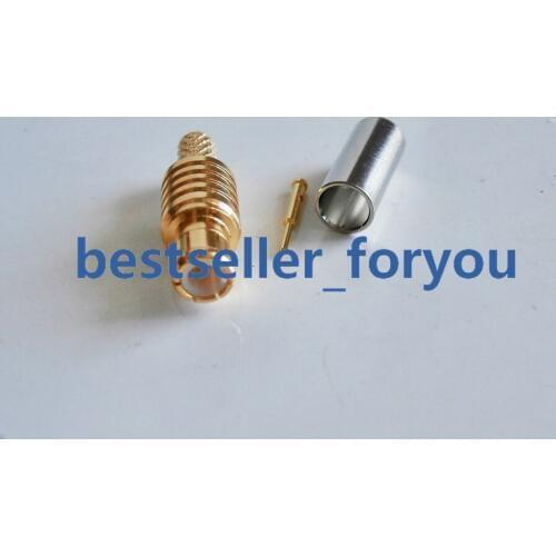 MCX Male Connector straight Plug Crimp For RG174 RG316 LMR100 Cable RF Connector