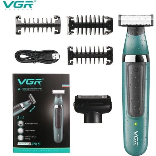 VGR Multifunctional Electric Shaver Mens Shavers IPX5 Waterproof Razor Usb Charging Portable Household Travel Shaving Tools
