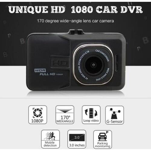 Dash Cam DVR Car Camera Recorder 170 Degrees 3.0 inch Rotatable Dash Camera Video Recorder Car DVR Camera