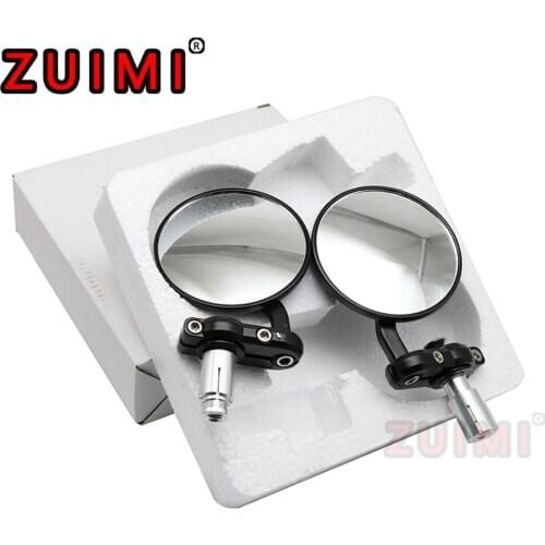 Motorcycle Rearview Mirror Cnc Aluminum Alloy Universal 2pcs / 7/8" Round Handle Side Folding Mirror, Suitable For Suzuki