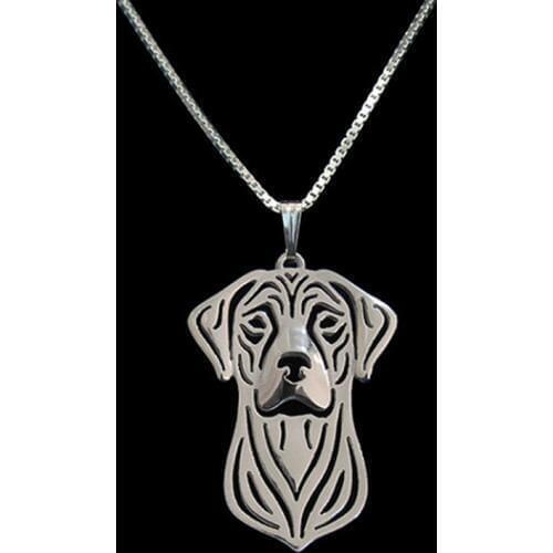Unique Romantic Gold Silver Color Rhodesian Ridgeback Pendant Necklace Hunger Games Necklace Women Best Friend Choker
