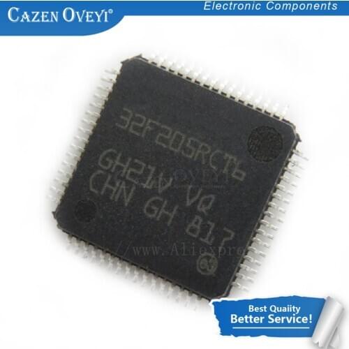 1pcs/lot STM32F205 QFP-64 MCU 32-bit STM32F ARM Cortex M3 RISC 256KB Flash 2.5V/3.3V 64-Pin LQFP STM32F205RCT6 In Stock