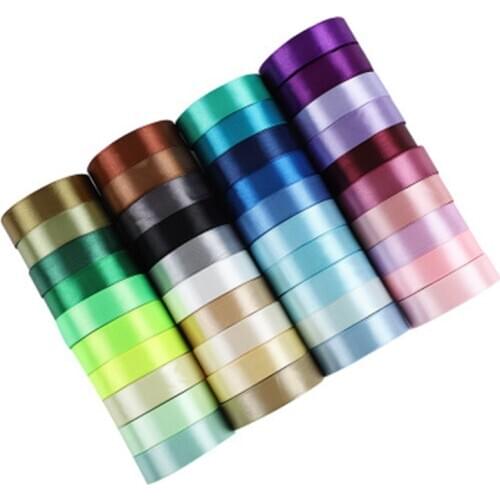 25Yards/Roll Grosgrain Satin Ribbons Wedding Christmas Festival Party Decorations DIY Craft Bow Card Gifts Wrapping Supplies