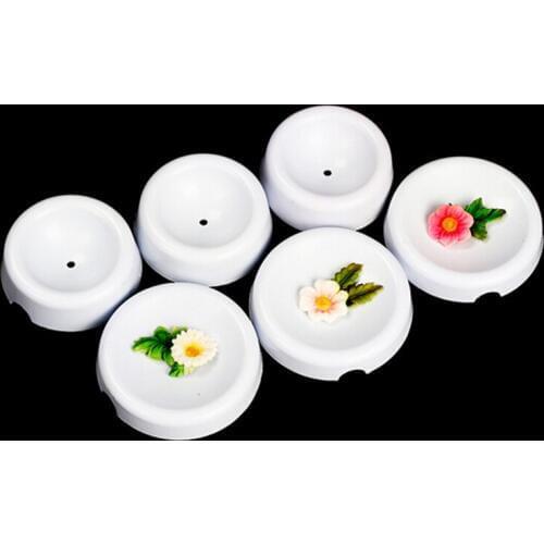 6PCS/Lot Plastic Cake Flower Drying Mold Gum Paste Fondant Cake Decorating Flower Drying Former Button Shape Flower Cup Holder