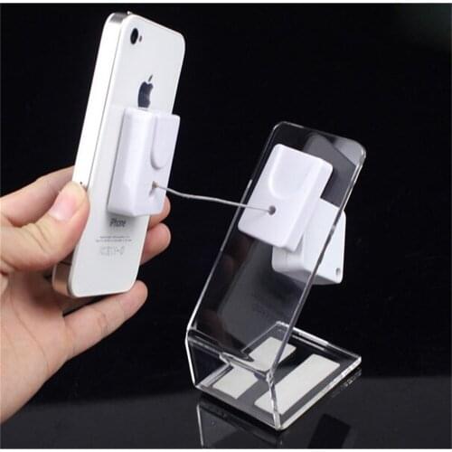 Phone display L acrylic shelf display stand phone holder magnetic adhesive Anti-theft system phone rack
