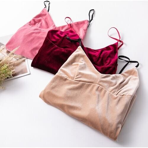 Fdfklak Black/Pink Sleepwear Femme New Golden Velvet Nightgowns Sexy Lingerie Night Dress Women Nighty Keep Warm Homewear