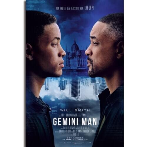 Gemini Man Will Smith New Hot Movie Silk Fabric Wall Poster Art Decor Sticker Bright