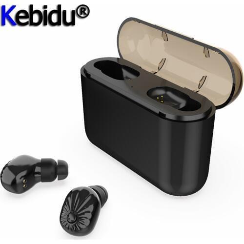 Kebidu X18-RWS TWS Mini Bluetooth5.0 Wireless Earphones Earbuds With Charging Box Mic Sports Headsets For All Smart Mobile Phone