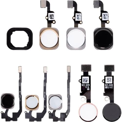 1pcs Home Button with Flex Cable for iPhone 5 5C 5S 6 6Plus 6s plus 8 7 7Plus Home button Flex Assembly