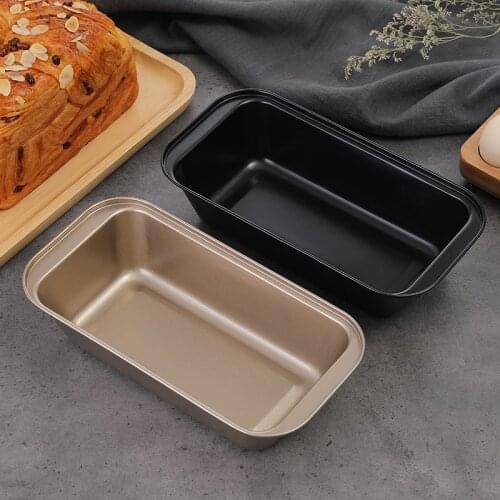 Mini Toast Bread Mold Carbon Steel Loaf Baking Pan Non Stick Bread Mousse Cake Mold Rectangle Fruit Pie Baking Tray Kitchen Tool