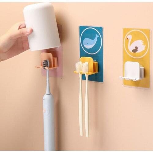 Toothbrush rack free punching mouthwash cup brushing cup wall-mounted bathroom wall-mounted storage rack dental cylinder set