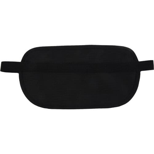 New Travel Waist Pouch for Passport Money Belt Bag Security Wallet Black