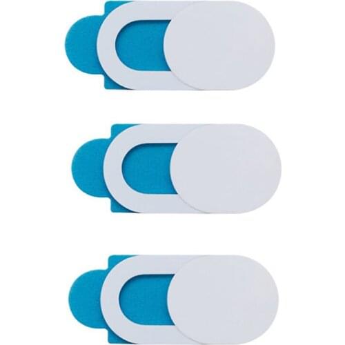 Oval Camera Privacy Protection Cover Ultra Slim Stronger Glue Privacy Online More Easy To Use Robust Sliding Cover Black White