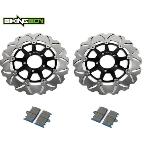 BIKINGBOY For Suzuki SV1000 Classic 03 04 05 06 07 SV 1000 S K3 K4 K5 K6 K7 Front Brake Discs Rotors Disks Pads 300mm Stainless