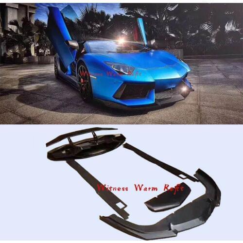 Carbon Fiber front Rear lip Splitter diffuser Spoiler Wings Side Skirts apron for Lamborghini Aventador LP700 body kit