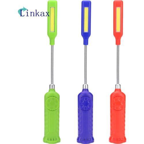 Portable COB LED Work light Lantern Magnetic Led Flashlight Outdoor Camping Hiking Light Powered By 3*AAA