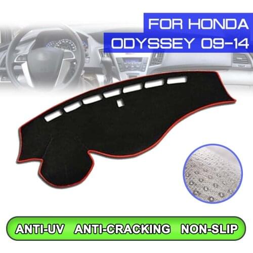 Car Dashboard Mat Anti-dirty Non-slip Dash Cover Mat UV Protection Shade Sticker for Honda Odyssey 2009 2010 2011 2012-2014
