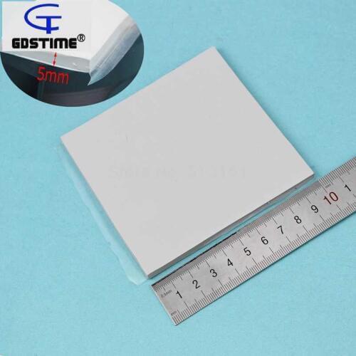 Gdstime 100x100x5mm Gray Heatsink Chip Compound Pad Thermal Conductive Pads