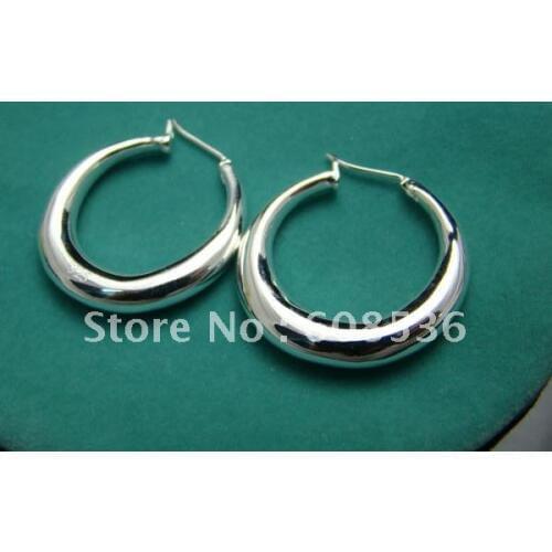 Silver color plate earring, jewelry,Brand New E21