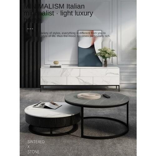 Locker racks TV cabinet coffee table combination Italian minimalist living room modern minimalist bedroom high cabinet