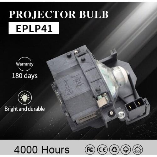 Compatible for EPLP41 EMP-S5 EMP-S52 EMP-T5 EMP-X5 EMP-X52 EMP-S6 EMP-X6 EMP-260 EB-S6 Projector lamp V13H010L41 for E pson
