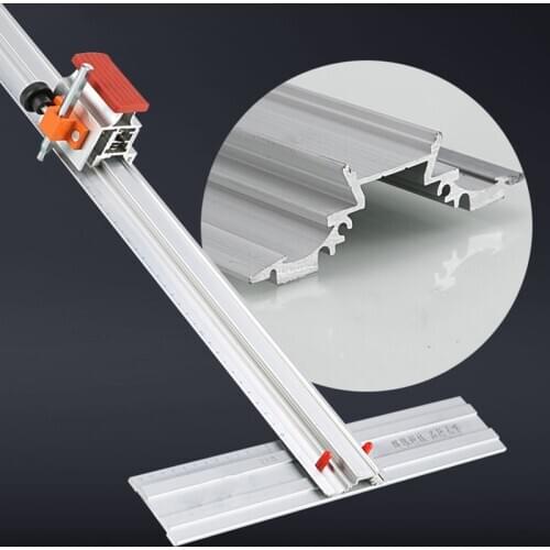 Glass T Cutter 60cm Glass Tile Speed Rapid Cutting 3-12mm Thickness Aluminum Alloy Push Glass Cutter Tool