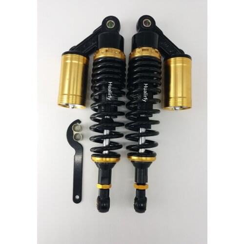 Universal new 345mm Motorcycle 8mm spring Air Shock Absorber Rear Suspension For Yamaha Motor Scooter ATV Quad Gold&Black