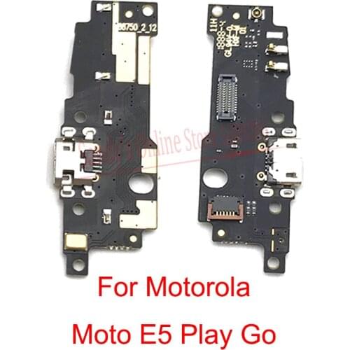 USB Charging Port Dock Connector Board Flex Cable For Motorola MOTO E5 Play Go USB Charge Board Connect Flex Cable Spare Parts