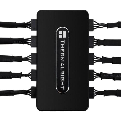 Thermalright Chassis Cooling Fan 1 to 10 PWM 4PIN Hub Computer PC Desktop Smart Speed Conotroller Multiple Fans Adapter Splitter