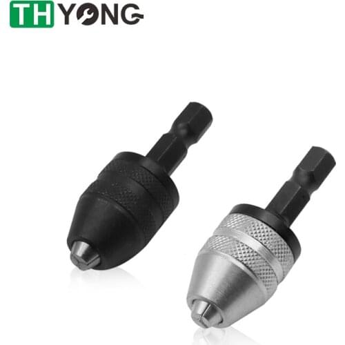 0.3-3.6mm Clamping Converter Tool Drill Chuck Keyless Screwdriver Impact Driver Adaptor Micro Motor Clamp Hex Shank Drill