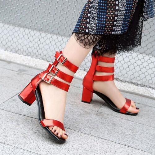 Fashion New Lage size 33-48 Summer Sandals womens shoes fashion Sexy High Heel peep toe Party dance woman zapatos de mujer Q71