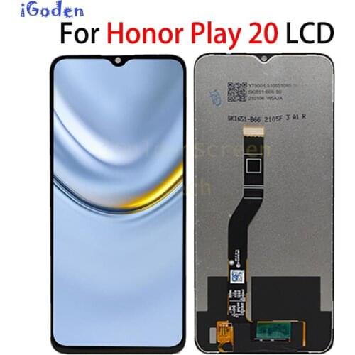New for Huawei Honor Play 20 LCD Display Touch Screen Digitizer with Frame for 6.26"Honor Play 20 LCD Play20 YAL-L21 LCD display