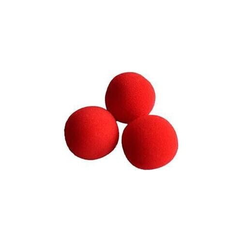 10 PCS/lot 3.5cm New Fashion Close-Up Magic Sponge Ball Brand Street Classical Comedy Trick Soft Red Sponge Ball