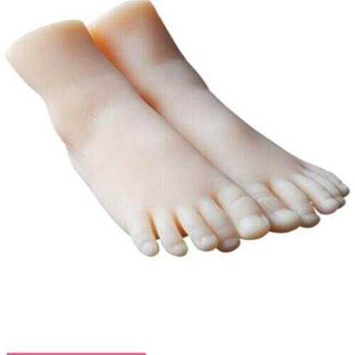 20 yard simulation foot mannequin full glue girl real Masturbation foot control silk stockings acupuncture doll SEX 2pc/lot D074