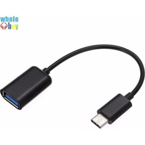 300pcs New Type C OTG Cable Adapter USB 3.1 Type-C Male To USB 2.0 A Female OTG Data Cable Cord Adapter White Black 16.5cm