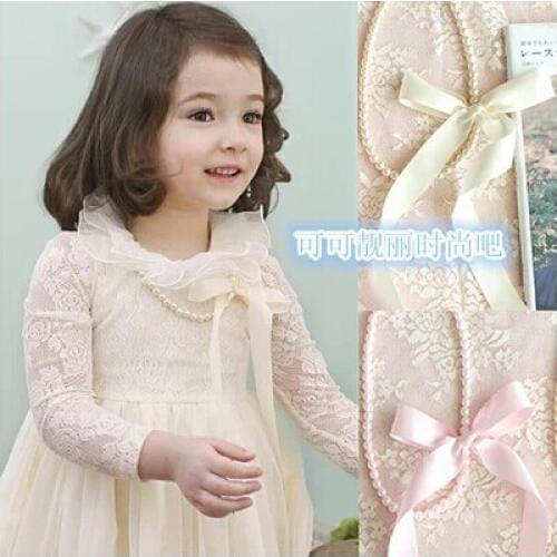 1pcs New bowknot Rope Children Beads Necklace Cute white Combination Beautiful Gifts bracelet pearl necklace fashion