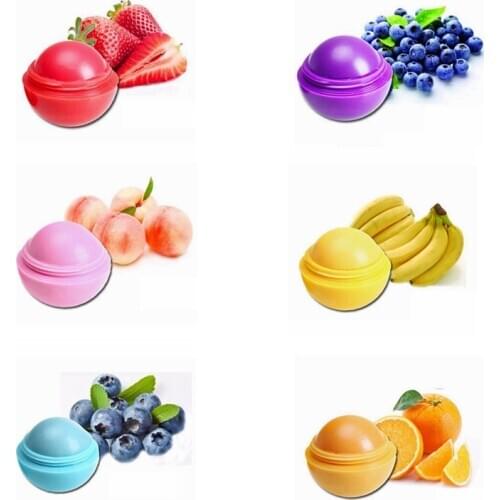 6PCS Ball Lip Balm Lipstick Lip Protector Sweet Taste Embellish Lip Ball Makeup Lipstick Gloss Cosmetic Accessories Gloss Makeup