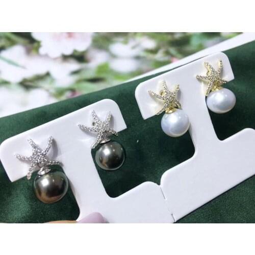 Starfish Party 925 Sterling Silver Stud Earrings Beautiful Findings Exquisite Jewelry Parts Fittings Womens Accessories