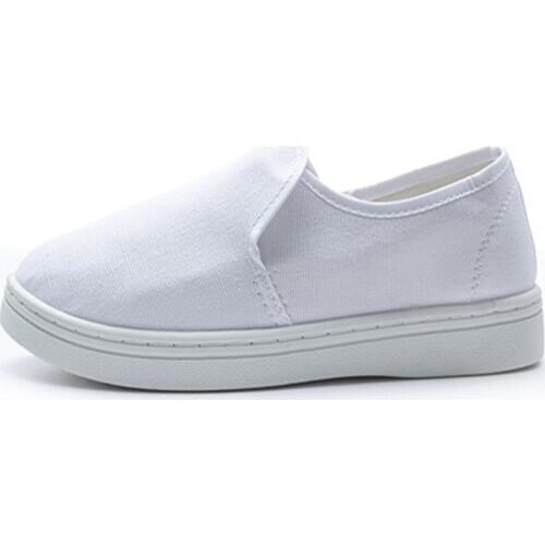 Anti-static shoes factory direct sales towel shoes PVC / PU canvas shoes workshop work breathable four-eye dust-free shoes