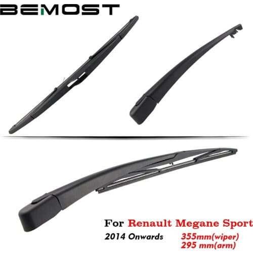BEMOST Car Rear Windshield Wiper Arm Blades Brushes For Renault Megane Sport 2014 Onwards Hatchback Windscreen Auto Styling