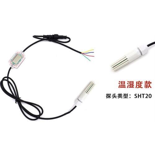 SHT20 Temperature and humidity sensor RS485 Output digital display high-precision temperature acquisition module MODBUS PLC PC