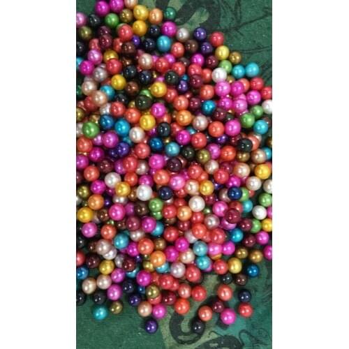 20pcs Rainbow Mixed Color No Holes Natural Pearls Round Loose Beads For DIY Jewelry Making Scapbooking Supplies LR019