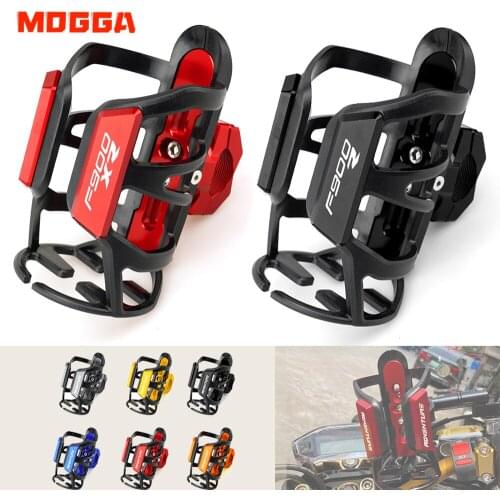 Laser Logo For BMW F900R F900XR F900 R XR Motorbike Accessories Aluminum Alloy Beverage Water Bottle Drink Cup Holder Sdand