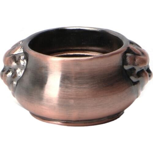 Copper Mini Lion Ear Incense Coil Burner Censer Aromatherapy Pot Vintage L4MB